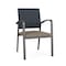 Lesro Newport Guest Chair Metal Frame, Charcoal, RS Night Sky Back, MD Farro Seat NP1101 - alternate 1